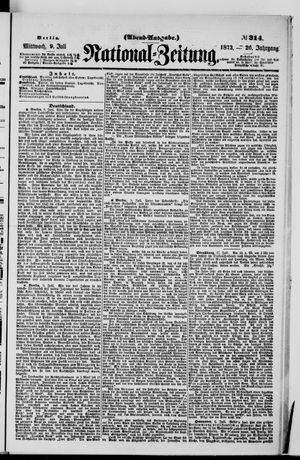 National-Zeitung vom 09.07.1873