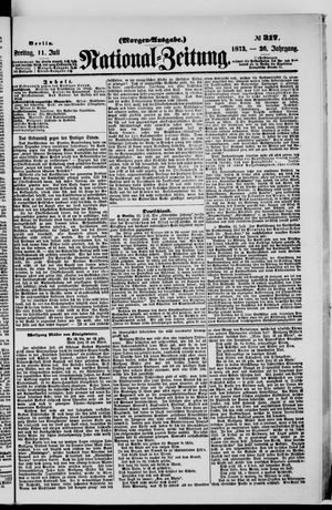 Nationalzeitung vom 11.07.1873