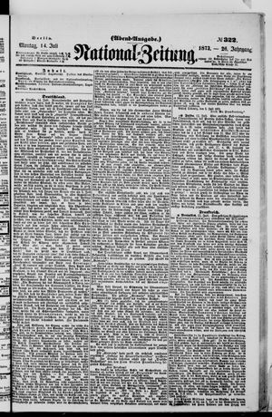 Nationalzeitung vom 14.07.1873