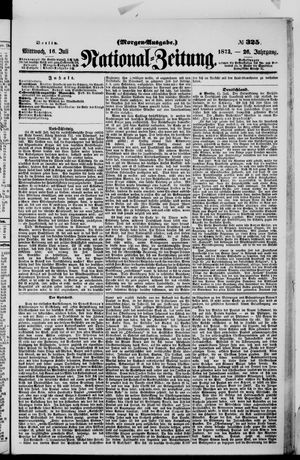 Nationalzeitung vom 16.07.1873