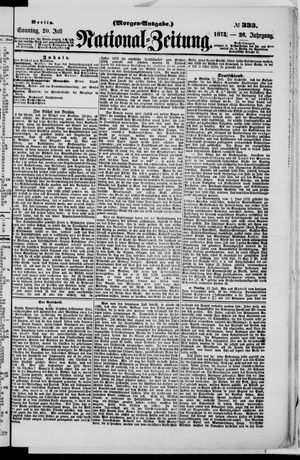 Nationalzeitung vom 20.07.1873