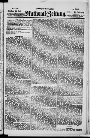 Nationalzeitung vom 22.07.1873