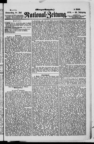 Nationalzeitung vom 31.07.1873