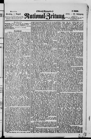 Nationalzeitung on Aug 5, 1873