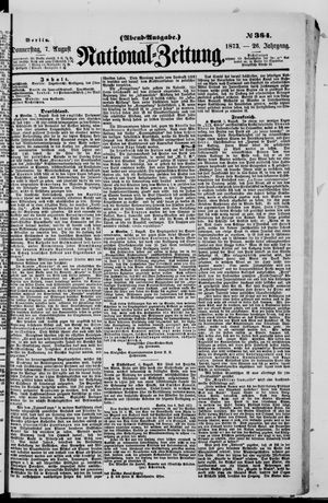 Nationalzeitung vom 08.08.1873