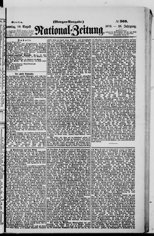 Nationalzeitung on Aug 10, 1873
