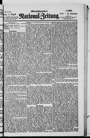 Nationalzeitung vom 11.08.1873