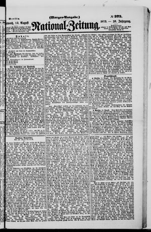Nationalzeitung vom 13.08.1873
