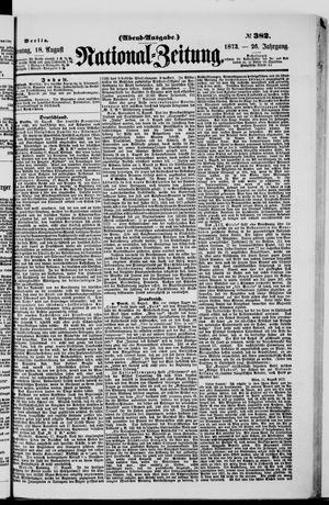 National-Zeitung on Aug 18, 1873