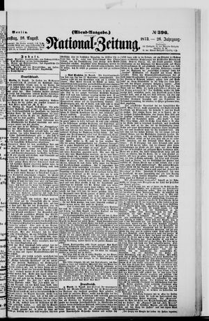 Nationalzeitung on Aug 26, 1873