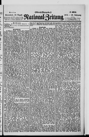 Nationalzeitung on Aug 30, 1873