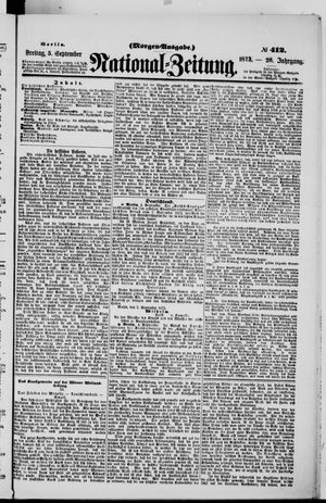 Nationalzeitung on Sep 5, 1873