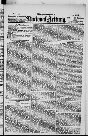 Nationalzeitung on Sep 6, 1873