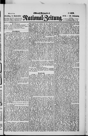 Nationalzeitung vom 09.09.1873