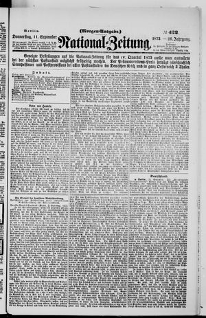 Nationalzeitung on Sep 11, 1873