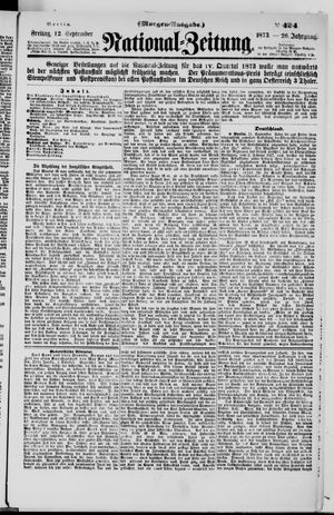 Nationalzeitung on Sep 12, 1873