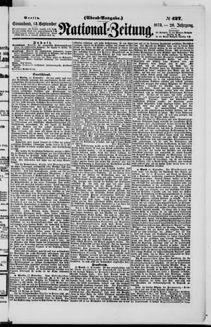 Nationalzeitung on Sep 13, 1873
