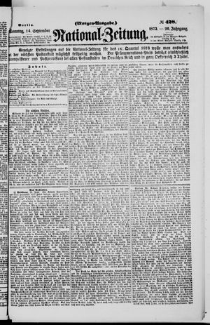 Nationalzeitung on Sep 14, 1873