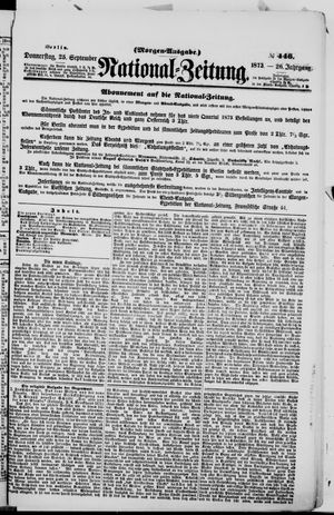 National-Zeitung vom 25.09.1873