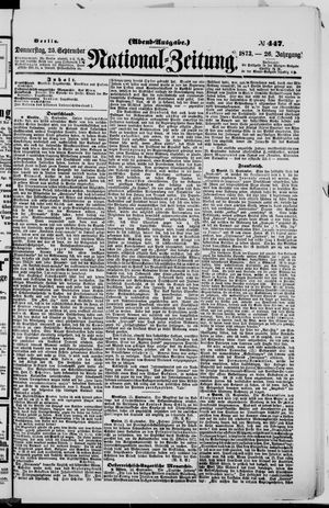 National-Zeitung vom 25.09.1873