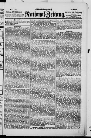 Nationalzeitung on Sep 26, 1873
