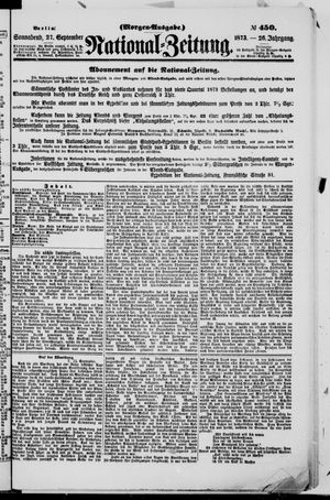 Nationalzeitung vom 27.09.1873