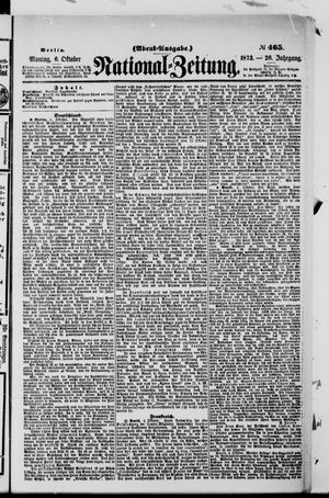 National-Zeitung vom 06.10.1873