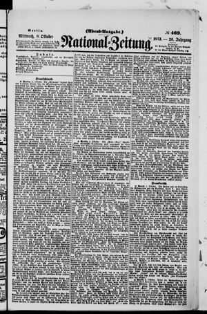 Nationalzeitung vom 08.10.1873