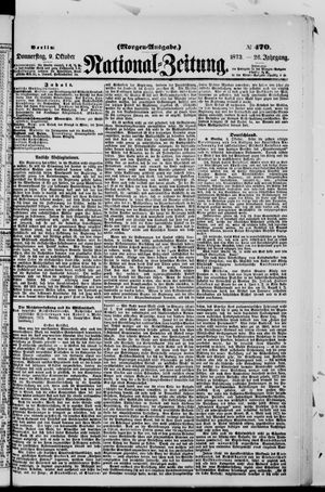Nationalzeitung vom 09.10.1873