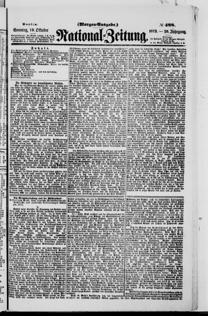 Nationalzeitung vom 19.10.1873
