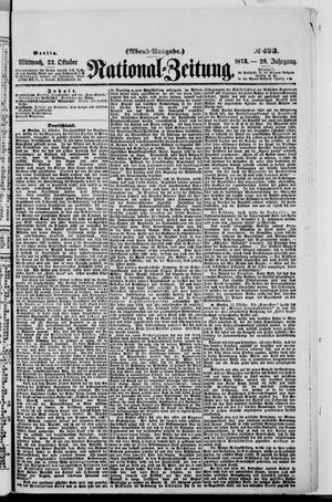 Nationalzeitung vom 22.10.1873