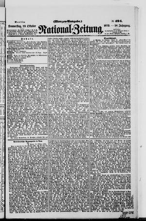 Nationalzeitung vom 23.10.1873