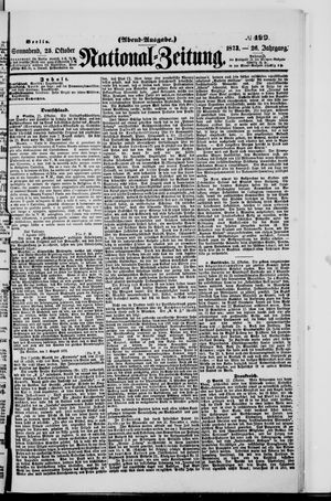 Nationalzeitung vom 25.10.1873