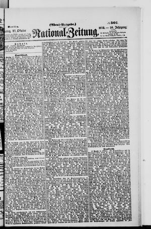 Nationalzeitung on Oct 26, 1873