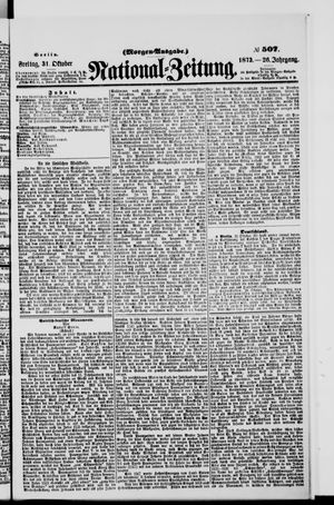 Nationalzeitung vom 31.10.1873