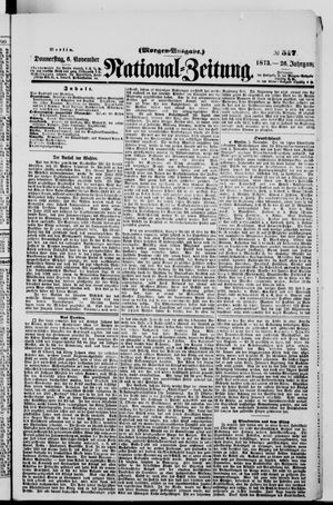Nationalzeitung on Nov 6, 1873