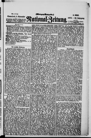 Nationalzeitung vom 08.11.1873