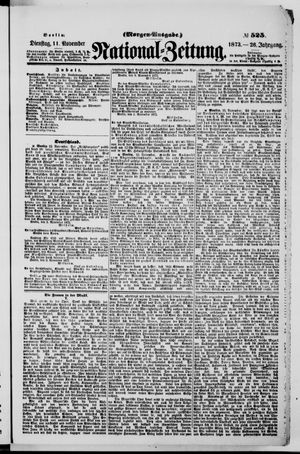 Nationalzeitung vom 11.11.1873