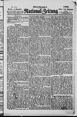 Nationalzeitung vom 11.11.1873