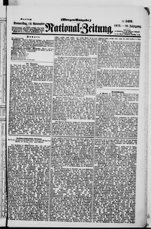 Nationalzeitung on Nov 13, 1873