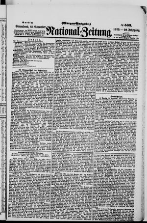 Nationalzeitung on Nov 15, 1873