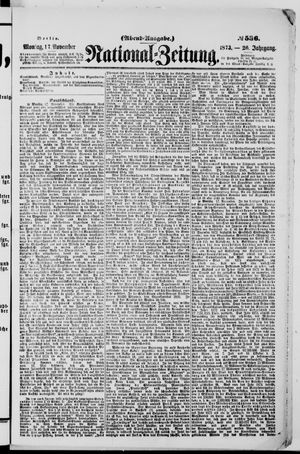 Nationalzeitung on Nov 17, 1873