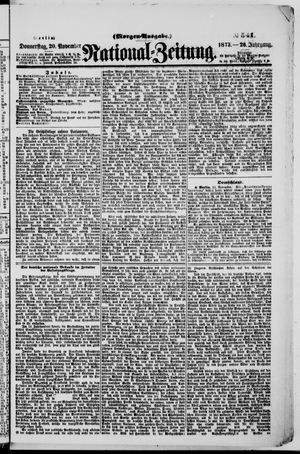 Nationalzeitung on Nov 20, 1873