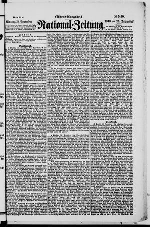 Nationalzeitung on Nov 24, 1873