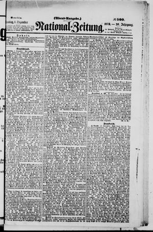 National-Zeitung on Dec 1, 1873