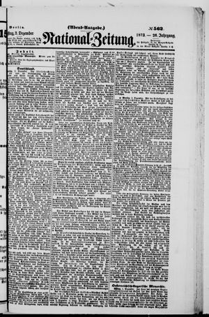 Nationalzeitung on Dec 2, 1873