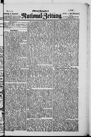 Nationalzeitung vom 03.12.1873