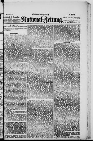 National-Zeitung vom 06.12.1873