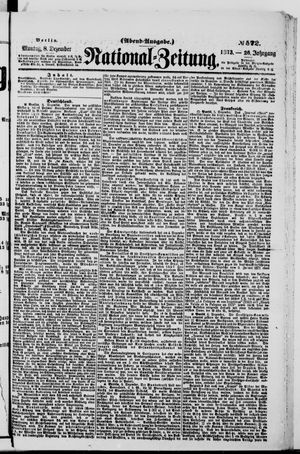 Nationalzeitung vom 08.12.1873