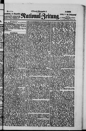 Nationalzeitung vom 13.12.1873